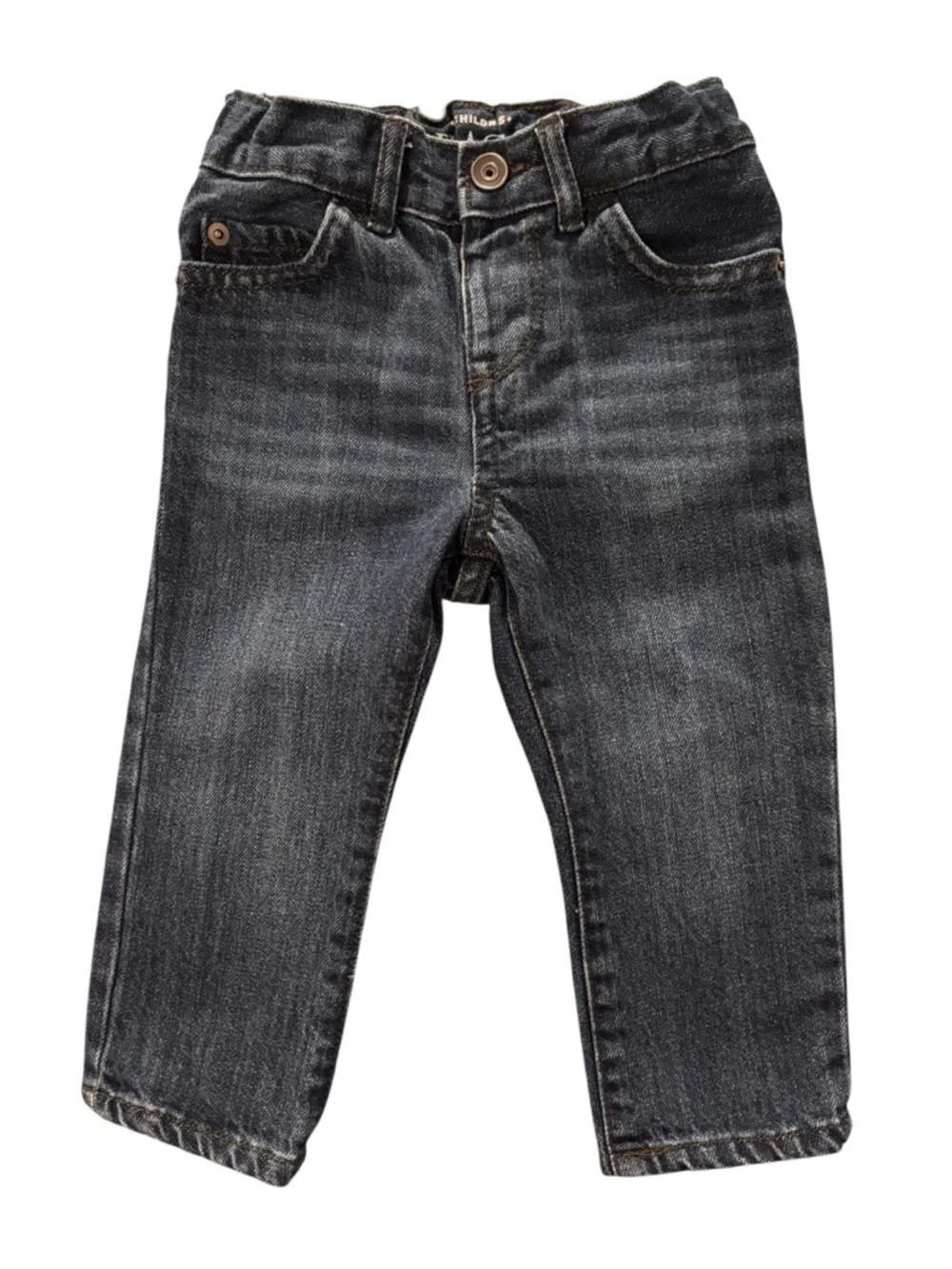 The Children's Place Toddler Boy 18-24M Denim Jeans - Medium Blue & Dark Blue